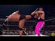 This stiff kick must've felt as painful as it looks
